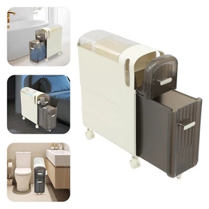 Bathroom Organizer Storage Cabinet Floor Cabinet Narrow Slim Storage Drawers NEW - Picture 1 of 18