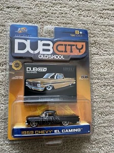 Jada Toys 2002 Dub City OLDSKOOL 1959 CHEVY EL CAMINO negro serie 1 nuevo - Imagen 1 de 12