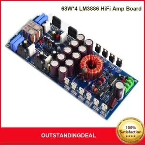 68W*4 LM3886 Verstärkerplatine HiFi Amp Platine montiert für Auto 12V Netzteil - - Bild 1 von 5