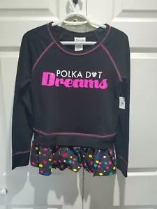 Disney Parks Top Women Sz XS Polka Dot Dreams Minnie Mouse Polka Dots Black NEW - Picture 1 of 12