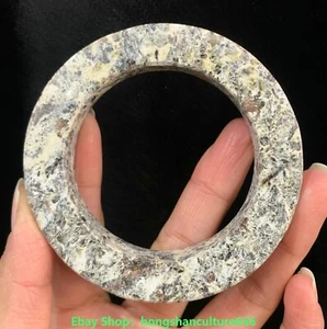 China Liangzhu Culture old Jade carved sacrifice Fengshui yu huan yubi statue - Picture 1 of 11