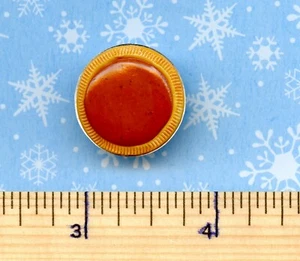 Puppenhaus Miniaturgröße Sue's Handarbeit schlicht Pumpkin Pie  - Bild 1 von 3