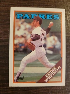Tarjeta de béisbol Eddie Whitson #330 1988 Topps LP Padres - Imagen 1 de 2