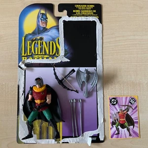 Vintage Legends of Batman Figure Crusader Robin + Cardback 1995 Kenner COMPLETE - Picture 1 of 7