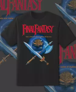 Camisa Final Fantasy Retro Juego Juvenil a Adulto S-6XL ¡Envío Rápido! - Imagen 1 de 2