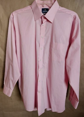 CAMISA DE VESTIR STAFFORD HOMBRE MANGA LARGA ABOTONADA ROSA TALLA 17 1/2 34/35 # 4580 Foto 1 de 4