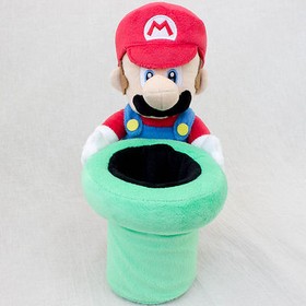 Super Mario Bros. Plush Doll Pen Stand JAPAN GAME Nintendo Famicom NES