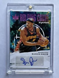 Baron Davis Auto /8 * 2020-21 Panini Court Kings - Holding Court ( GS Warriors ) - Picture 1 of 3