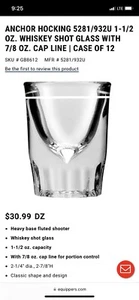 Shot Glasses 1.5 oz Glass Barware Shots Drink Whiskey Vodka Restaurant 48ct/cs - Picture 1 of 1