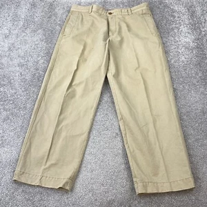 IZOD Regular Straight Leg Chino Pants Men's 36x30 Solid Tan Flat Front - Picture 1 of 10