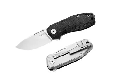 New LionSTEEL Nano Framelock Black Micarta NA01 CVB - Image 1 of 4