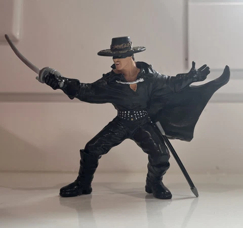 2000 Papo The Mask of Zorro 3.5" Zorro Action Figure RARE Cover