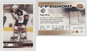 2002-03 Pacific Complete Red /100 JP Dumont #122