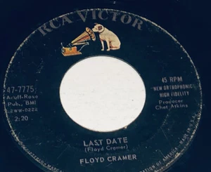 Floyd Cramer Last Date & Sweetie Baby 45 Rpm 7” 231M14 - Picture 1 of 4