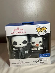Hallmark Ornament Funko Jack Skellington Zero Nightmare beforeChristmas FUNKOPOP - Bild 1 von 4