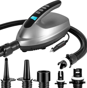 High Pressure SUP Electric Air Pump,Dual Stage Inflation Paddle Board Pump for I - Picture 1 of 7
