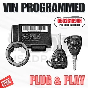 📍 VIN PROGRAMMED PLUG & PLAY IMMOBILIZER JEEP GRAND CHEROKEE 2007 05026189AH 📍 - Picture 1 of 1