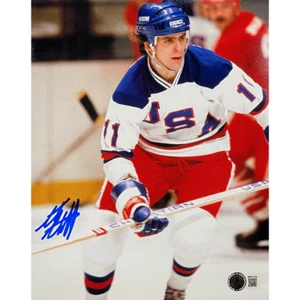 Steve Christoff autografo 1980 squadra USA 8x10 foto Beckett - Foto 1 di 2