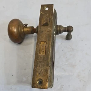 Antique Russwin Victorian Closet Door Mortise Lock and Key Set Face Knobs no Key - Picture 1 of 16