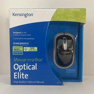 Ratón de cinco botones Kensington Optical Elite lados EasyGrip 72121 NUEVO sellado - Imagen 1 de 7