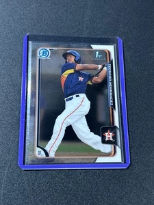 2015 Teoscar Hernandez 1st Bowman Chrome Rookie Astros / LA Dodgers E3 - Bild 1 von 2