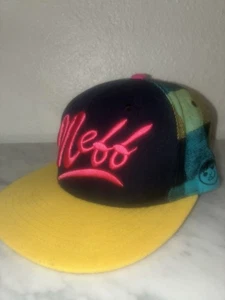 Neff Hat Cap Snapback Embroidery Plaid Yellow Wool Blend Multicolor - Picture 1 of 5