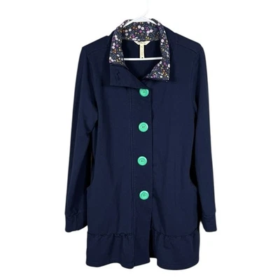 Gabardina para mujer Matilda Jane talla pequeña caprichosa boho azul algodón spandex Foto 1 de 4