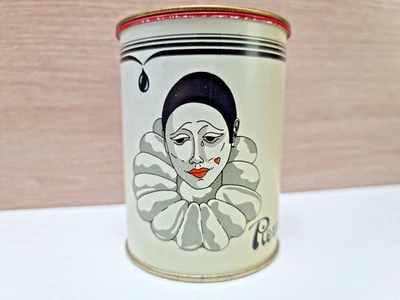 Vintage Pierrot Clown |  Money Box Tin | Mime 4" | Pantomime French Italian - Image 1 of 3