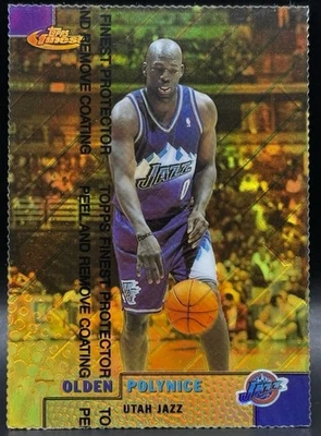 1999-00 Topps Finest GOLD Refractor Olden Polynice 090/100 NM #167 Jazz Kings - Image 1 of 4
