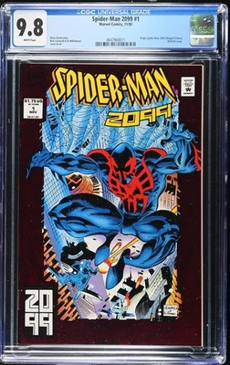 Spider-Man 2099 #1 CGC 9.8 Origin Spider-Man 2099 (Miguel O'Hara) Red foil cover - Image 1 of 2