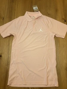 Nike Jordan Men's X Small Dri-Fit ADV Short Sleeve Golf Polo pink DZ0548 - Picture 1 of 6