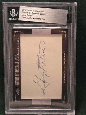 Gary Peters (AU) 2012 Leaf History of Baseball Cut Signature Edition -  - Изображение 1 из 2