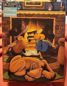 Vintage 1994 Disney Friends Goldenes Puzzle Mickey Minnie 100 Teile Neu Versiegelt - Bild 1 von 6