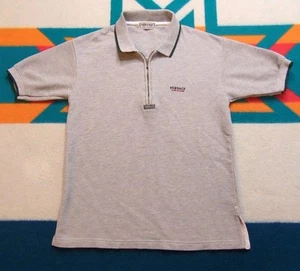 Vintage Versace Jeans Couture Shirt 1/4 Zip Pullover Embroidered Designer Small - Picture 1 of 6