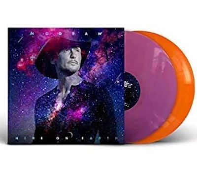 Tim McGraw - Here on Earth (2020) 2 LP Purple/Orange Vinyl NEW SEALED - Image 1 of 4