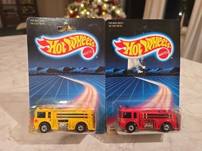 1980's Hot Wheels Workhorses Fire Eaters Yellow & Red W/Blackwalls #4000/4001 - Image 1 of 4