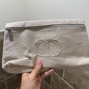 dior Logo biege beauty Pouch Trousse 🔥🔥 - Picture 1 of 5