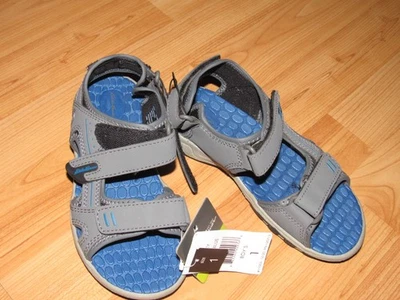 Nuevo con etiquetas Nuevo EDDIE BAUER Niños Talla 1 Gris Azul Rocky Water Zapatos Sandalias Zapatos Foto 1 de 4