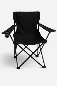 Faltstuhl Campingstuhl Anglerstuhl mit Getränkehalter & Tragetasche klappbar - Bild 1 von 7