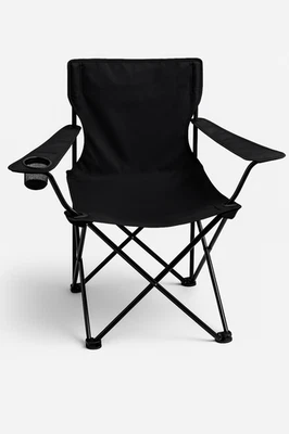 Faltstuhl Campingstuhl Anglerstuhl mit Getränkehalter & Tragetasche klappbar - Bild 1 von 4
