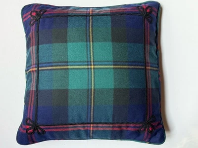 RARO! Ralph Lauren ¡NUEVO! Almohada decorativa Greycliff LANA ESCOCESA ESCOCESA $200 Foto 1 de 4