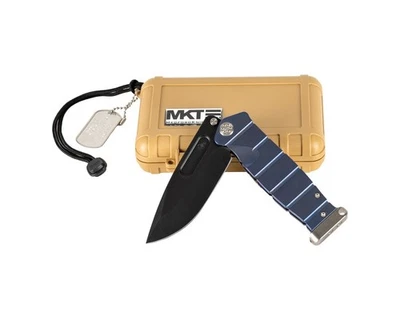 Medford USMC FF Framelock Blue Titanium Folding KNIFE NEW in box never used - Image 1 of 4