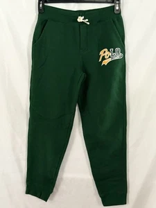 Polo Ralph Lauren Pants Sz Youth Large (14-16) Green Logo Joggers Sweatpants EUC - Picture 1 of 7