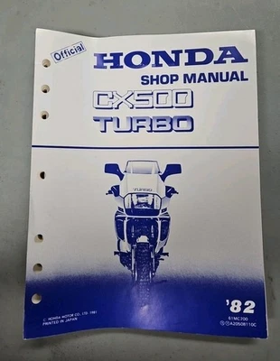 Оригинальная инструкция сервисного цеха Honda CX500 1982 Unbound CX 500 от оригинального производителя - Изображение 1 из 4