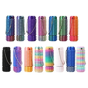 Spiky Grippie Stim Keychain Little Ouchies Pain Fidget Keychain Anxiety Relief - Bild 1 von 38