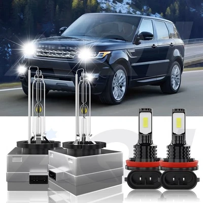 For Land Rover Range Rover Sport 2010-2017 HID Headlight Bulbs + Fog Light Foto 1 de 4