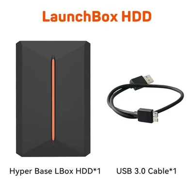 Launchbox Retro Gaming Hard Drive 500GB Plug & Play for PS4/PS3/PS2/Wii/PC - Image 1 of 4