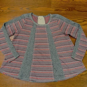 UMGEE Southwest-Aztec Print Swing Tunika Style Sweatshirt Gr. M Oversized weich - Bild 1 von 6