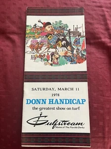 1978 Spring Gulfstream Park Rennprogramm Vollblut 11. März Donn Handicap - Bild 1 von 6