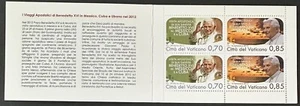 VATICAN Beautiful mint NEVER Hinged 2012 Complete Booklet - Picture 1 of 1